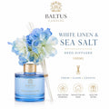 Baltus White Linen & Sea Salt Reed Diffuser 100ml – Fresh Clean Coastal Home Fragrance