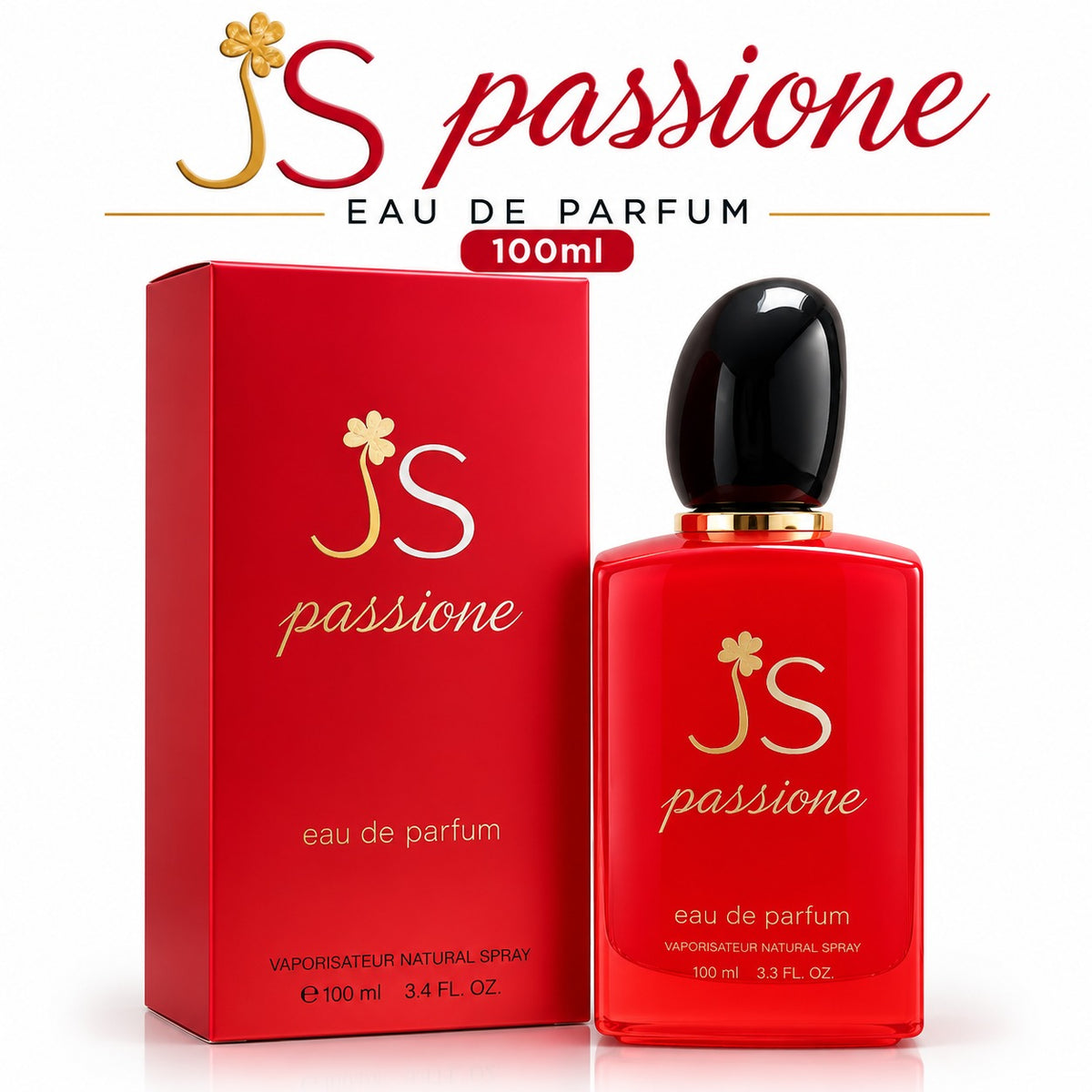 JS Passione Eau De Parfum 100ml – Fruity Floral Fragrance for Women