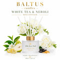 Baltus White Tea & Neroli Reed Diffuser 100ml – Fresh Floral Home Fragrance